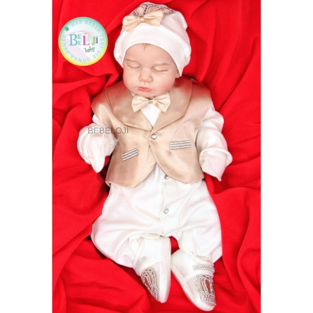 Bebeloji Baby Prince Erkek Bebek Tulum Lu 5'li Hastane Çıkışı Yenidoğan Kıyafeti Bebek Hastane Çıkışı Fiyatı