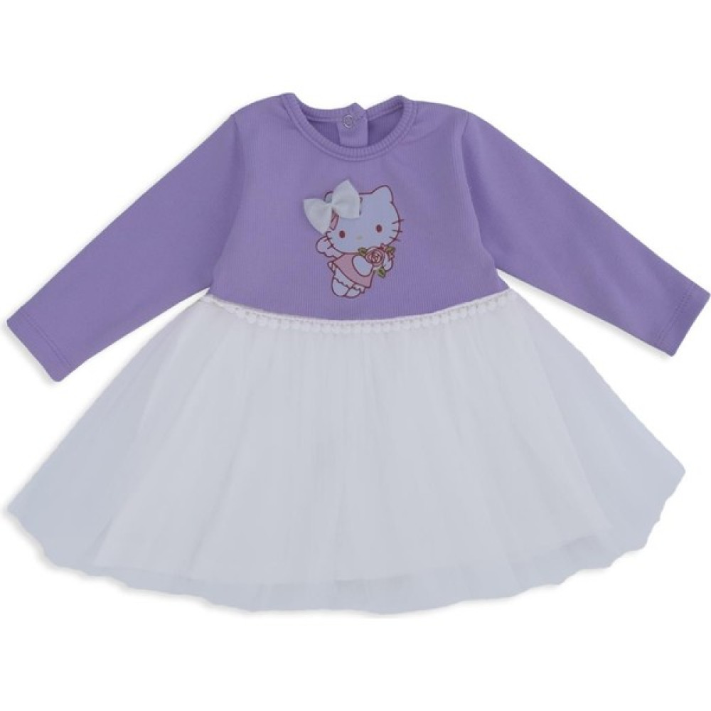 Bebelop Kız Çocuk Bebek Raporlu Fiyonklu Hello Kitty Tüllü Elbise Kız Çocuk Elbise Fiyatı
