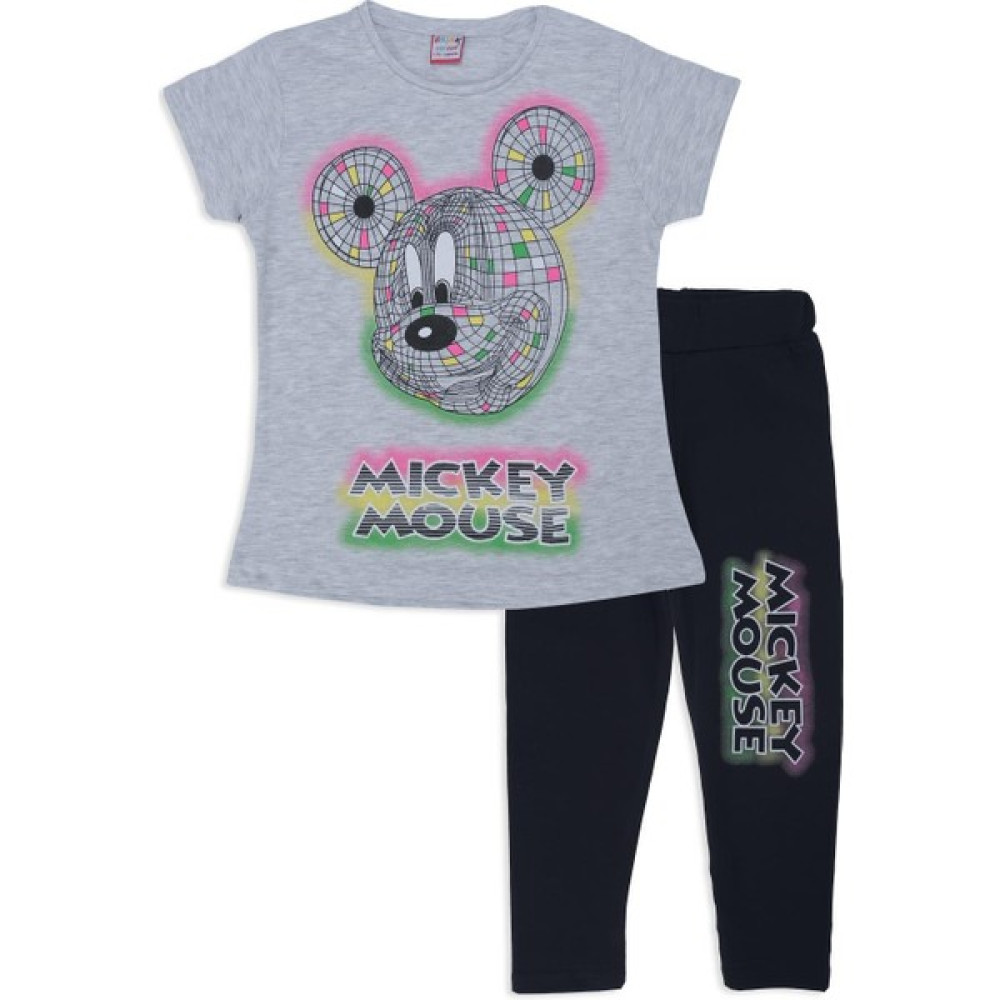 Bebelop Kız Çocuk Kareli Mickey Mouse Baskılı Alt Üst Eşofman Takımı Kız Çocuk Eşofman Fiyatı