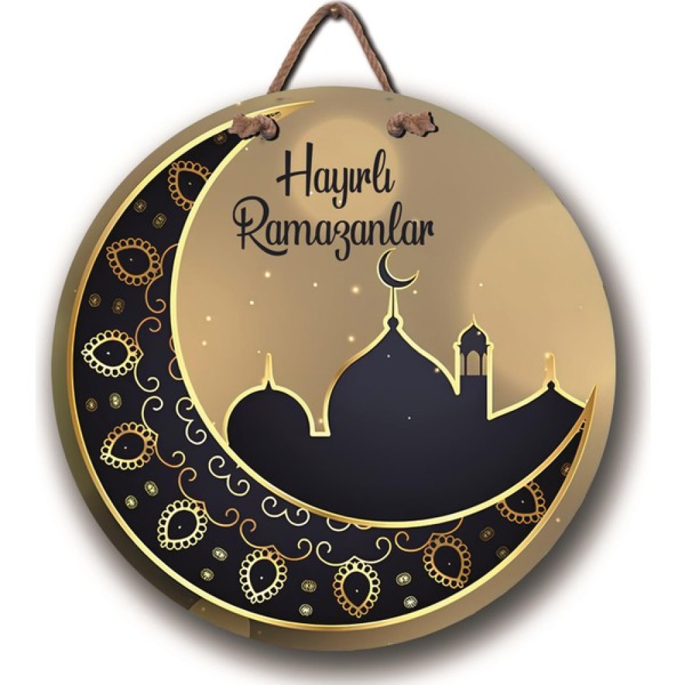 Bebeloya Hayırlı Ramazanlar Yazılı Islami Temalı Kapı Süsü ve Duvar Dekoru - Kutsal Ayı Karşılayın - Renkli Bebek Kapı Süsü Fiyatı