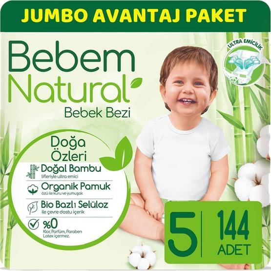 Bebem Natural Jumbo Avantaj Beden:5 11-18 kg Junior 144 Adet Bebek Bezi Bebek Bezi Fiyatı