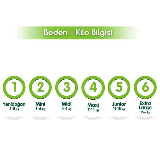 Bebem Natural Jumbo Avantaj Beden:5 11-18 kg Junior 144 Adet Bebek Bezi