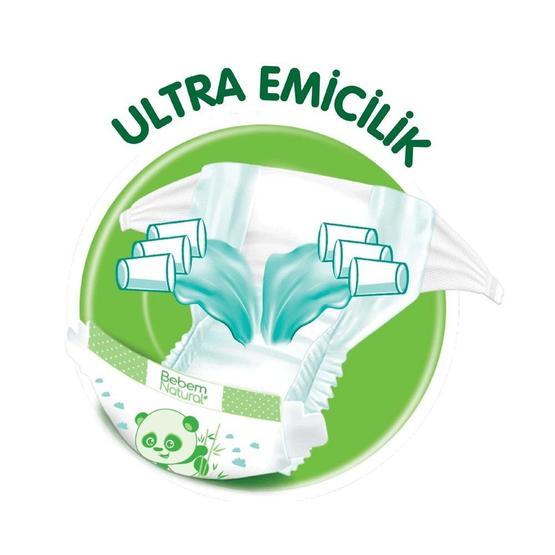 Bebem Natural Jumbo Aylık Beden:1 2-5 kg Yenidoğan 160 Adet Bebek Bezi