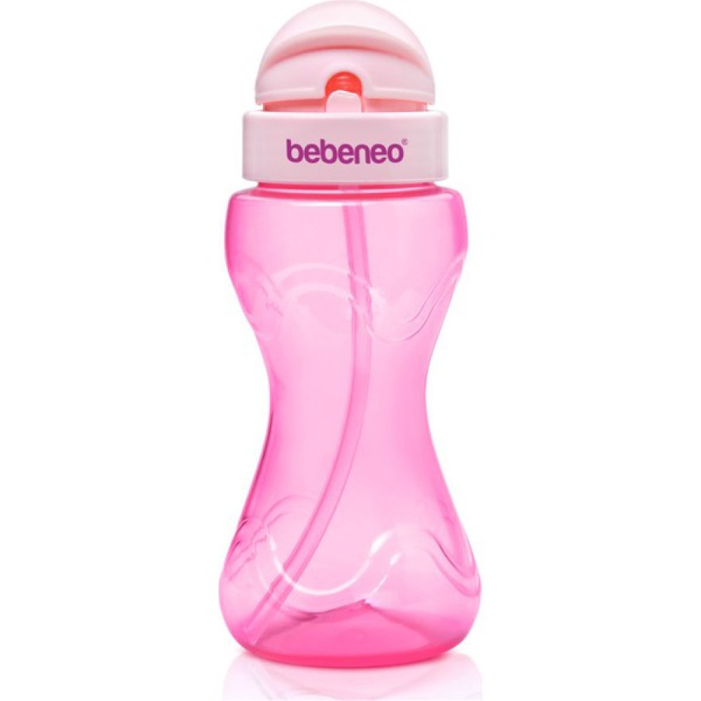 Bebeneo Pipetli Suluk Matara 300 ml - Pratik Kapaklı Pipetli Bebek Matarası - Pembe Biberon Fiyatı