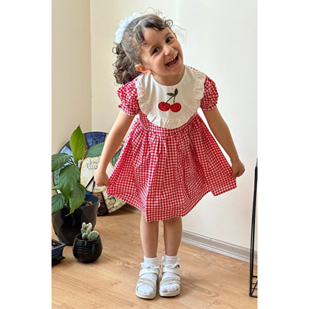 Bebesev Kız Bebek Çocuk Yazlık Elbise Kısa Kollu Tüllü Tütü Astarlı Takım Kız Çocuk Elbise Fiyatı