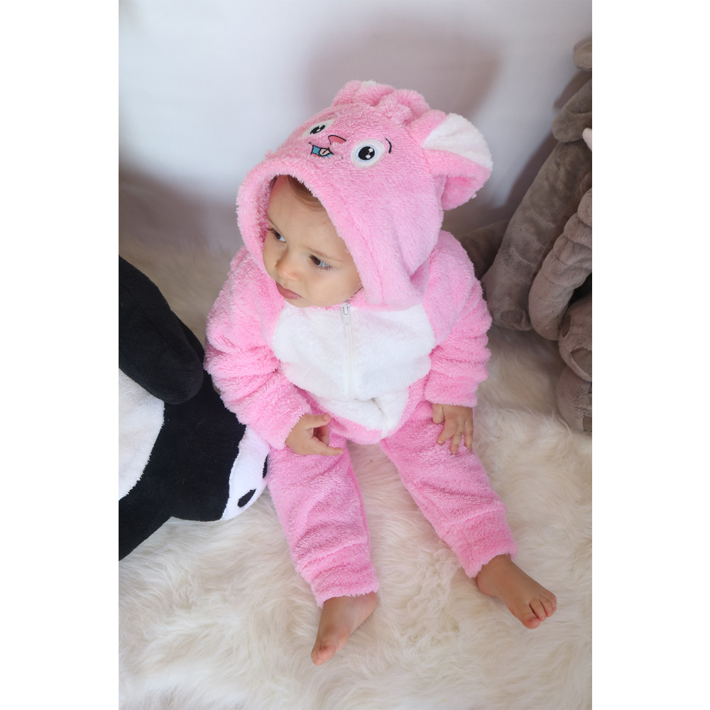 Bebesev Welsoft Peluş Unisex Fermuarlı Kışlık Bebek Uyku Tulumu Bebek Tulumu Çocuk Tulumu Çocuk Kostümü 0-6 Ay Beden Bebek Tulumu Fiyatı