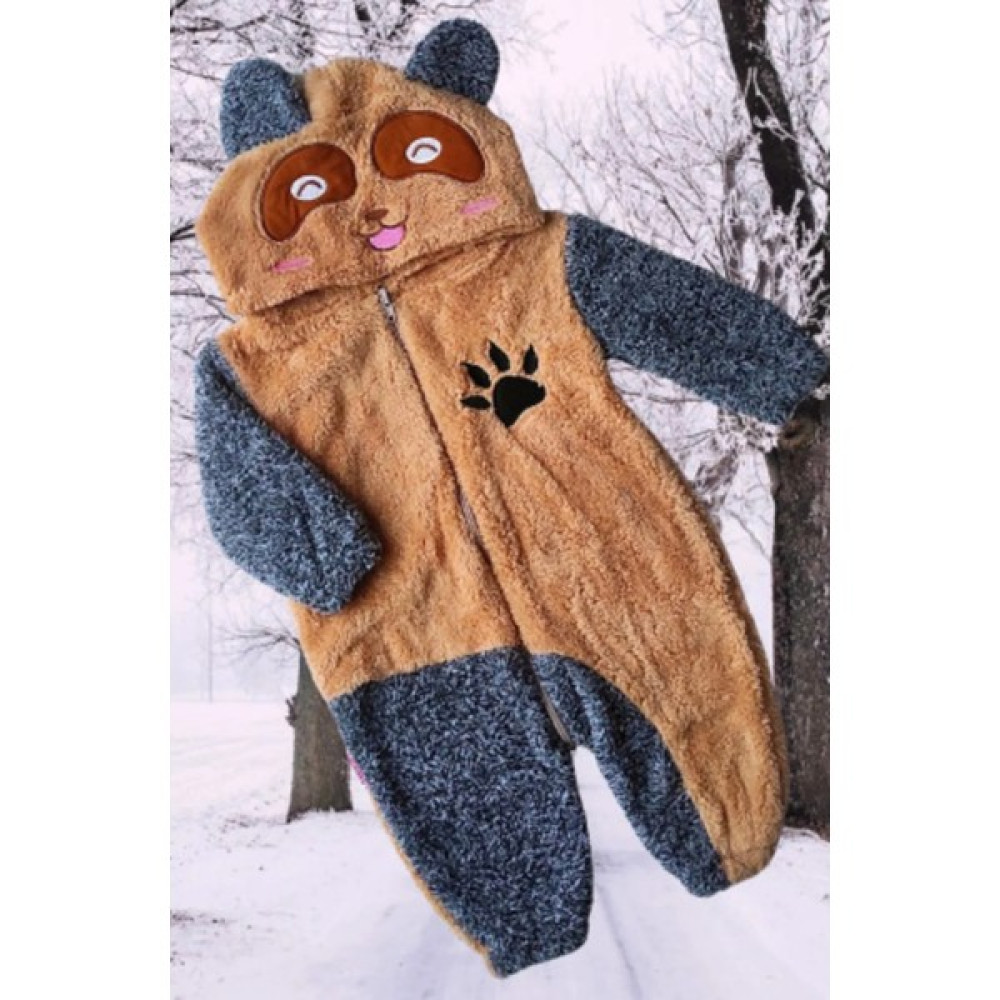 Bebesev Welsoft Peluş Unisex Fermuarlı Kışlık Bebek Uyku Tulumu Bebek Tulumu Çocuk Tulumu Çocuk Kostümü Bebek Tulumu Fiyatı