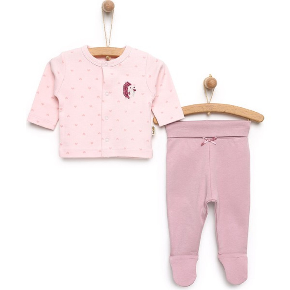 Bebetto Yenidoğan Organic Little Friends Hırka-Patikli Alt 2li Takım Kız Bebek Bebek Giysi Takım Fiyatı