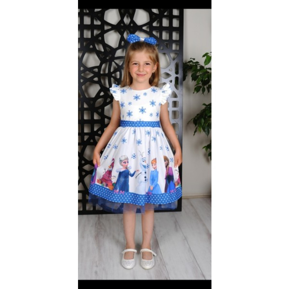 bebexy Beyaz Elsa Kız Çocuk Elbise Elbise Fiyatı
