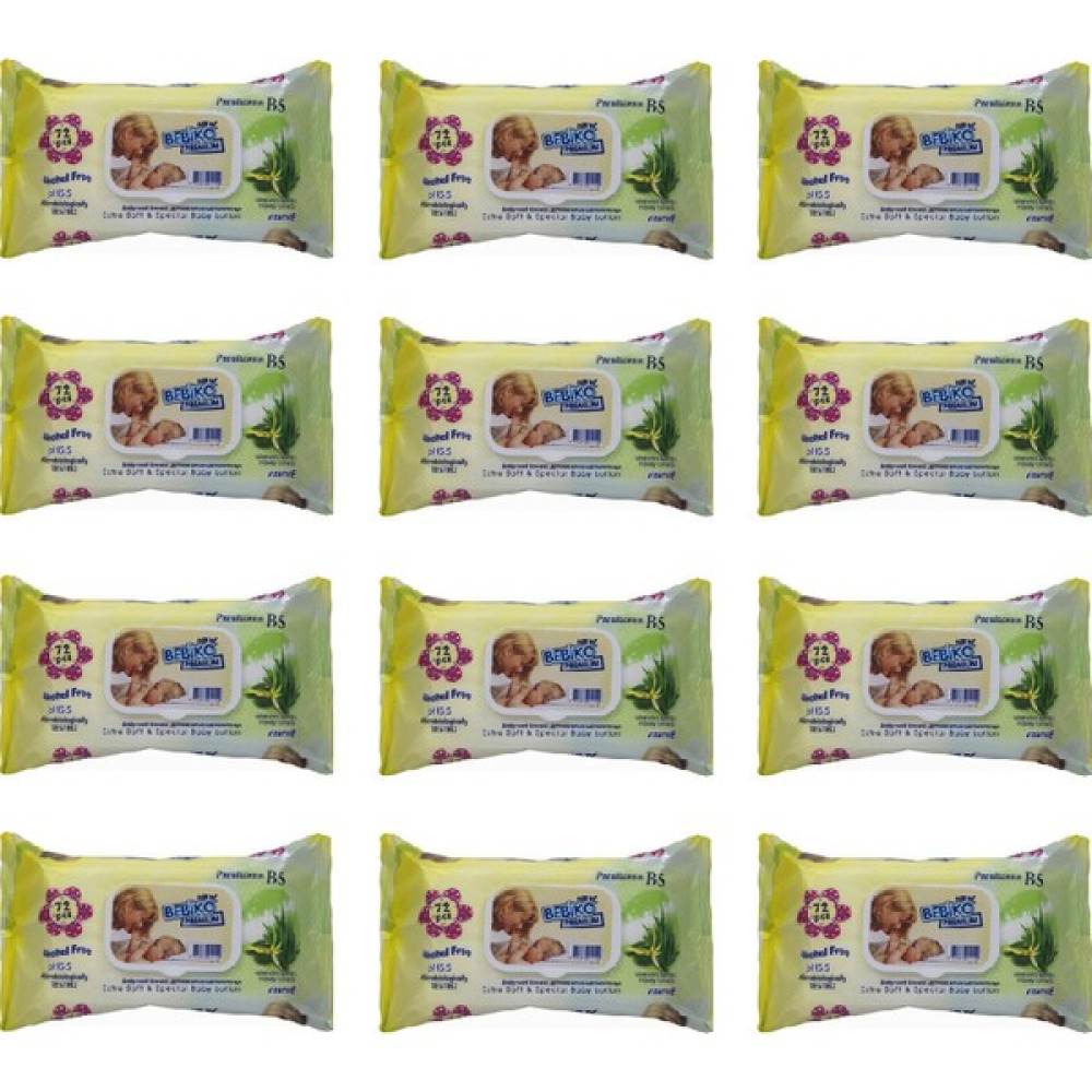 Bebiko Premium Wipe 72'li Losyonlu Islak Mendil 12'li Set Oto Boyaları Fiyatı