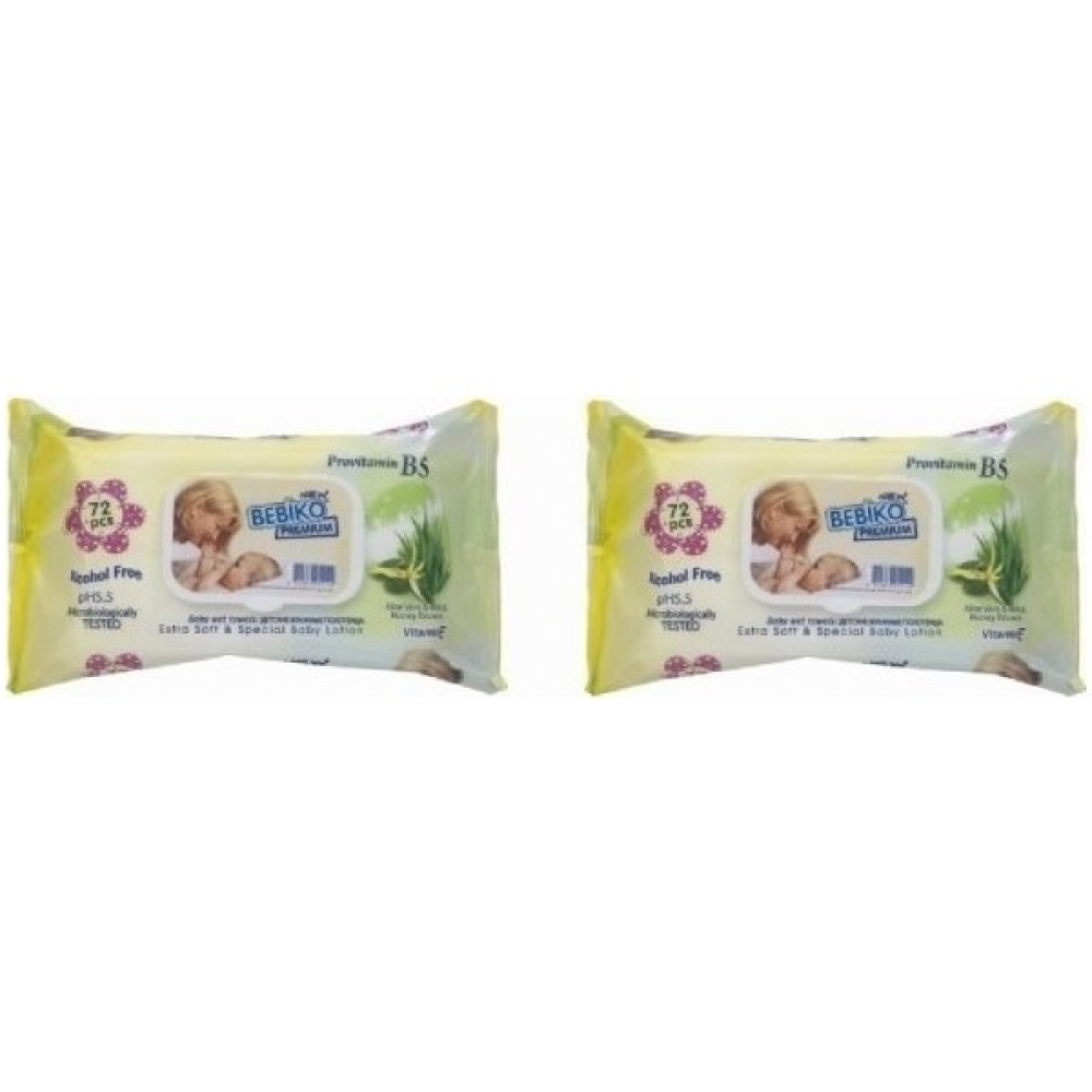 Bebiko Premium Wipe Losyonlu & Kapaklı Islak Mendil 144 Adet Bebek Bakım Fiyatı