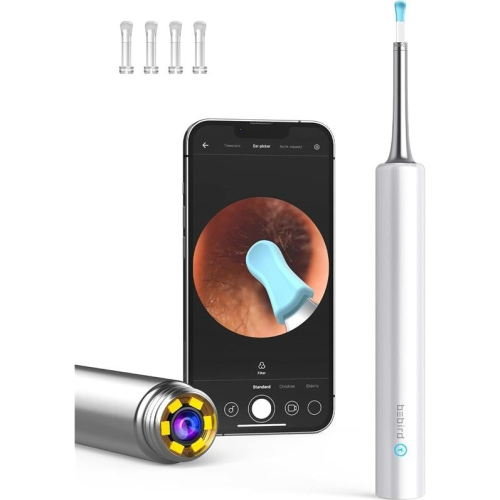 Bebird Bebırd T5 3mp Kamera 3.5mm Lens Şarjlı Wıfı Görüntülü Kulak Temizleyici Beyaz Renk Diğer Fiyatı
