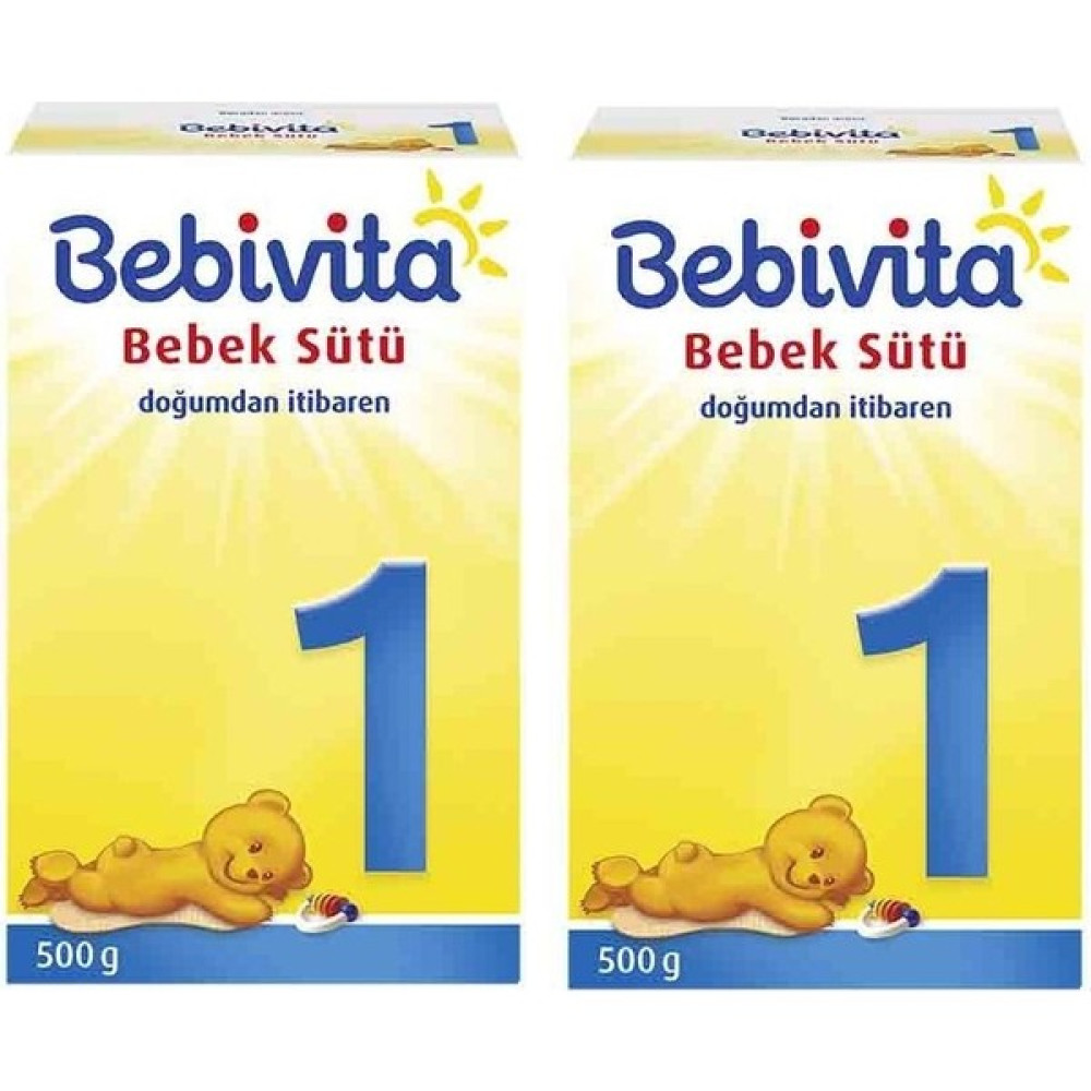 Bebivita Bebek Sütü 500GR No:1 (0-6 Ay) (2 Li Set) - Hediyesiz Bebek Beslenme Gereçleri Fiyatı