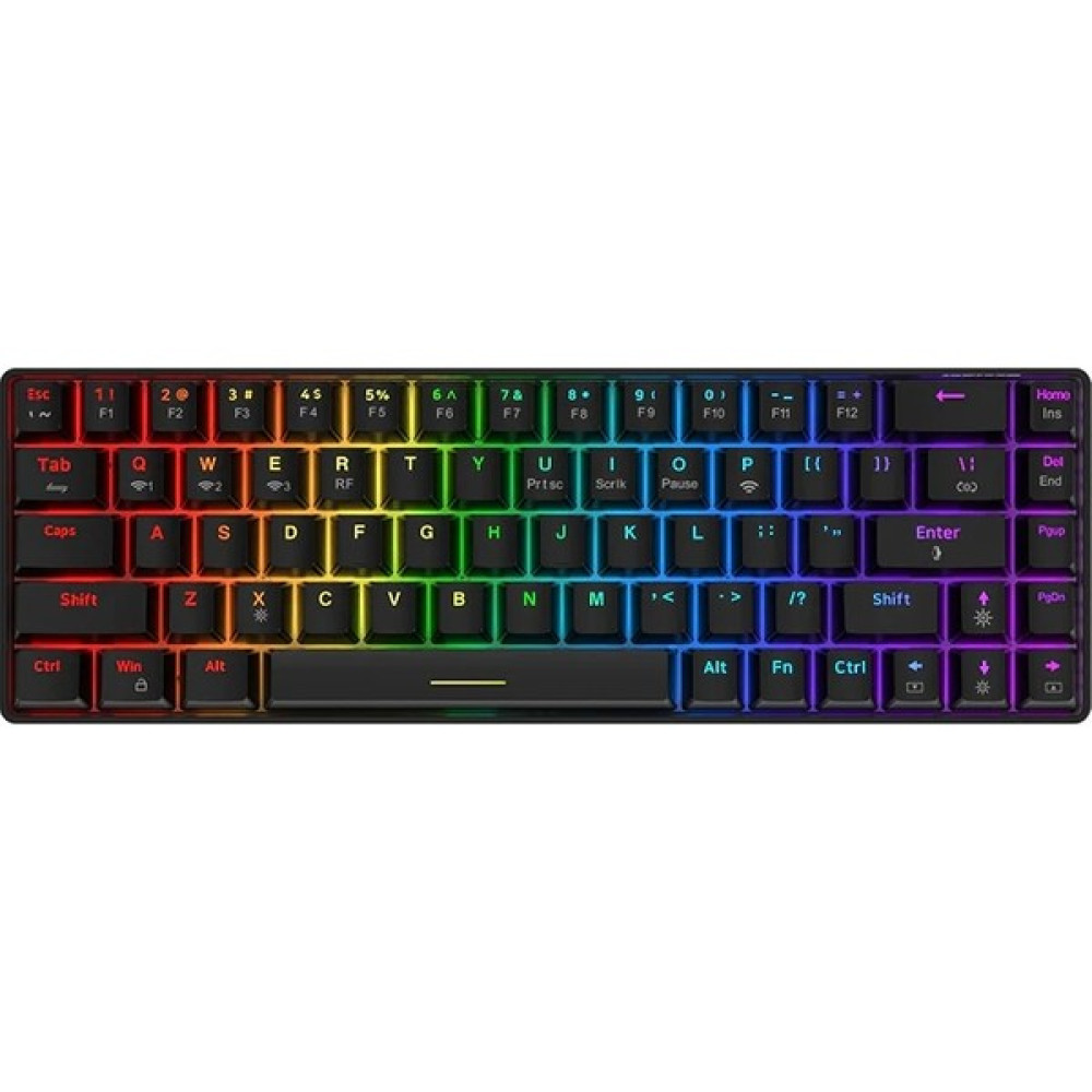 Beboncool A-Jazz K865T Rgb Bluetooth Mekanik Oyuncu Klavyesi-Siyah Renk Kırmızı Switch - Siyah Oyuncu Klavyesi Fiyatı