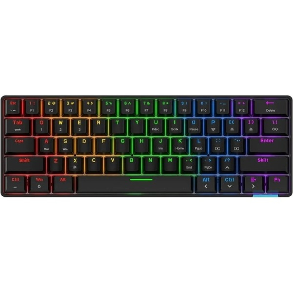 Beboncool STK61 Android Ios Pc Mac Uyumlu Bluetooth Rgb Mini Mekanik Klavye - Kırmızı Switch - Siyah Oyuncu Klavyesi Fiyatı