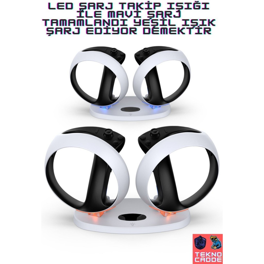 Beboncool TP5-3505 LED Işıklı Playstation Vr2 Ps Vr2 Gamepad Joystick Manyetik Şarj Standı - Beyaz Xbox Oyun Kolu ve Aksesuarları Fiyatı