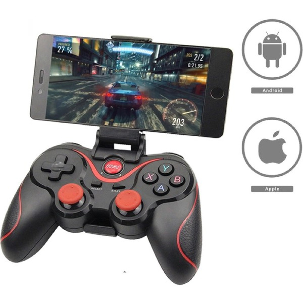 Beboncool X3 Android iPhone Ios Akıllı Tv Uyumlu Bluetooth Joystick Gamepad - Siyah - Kırmızı Konsol Aksesuarları Fiyatı