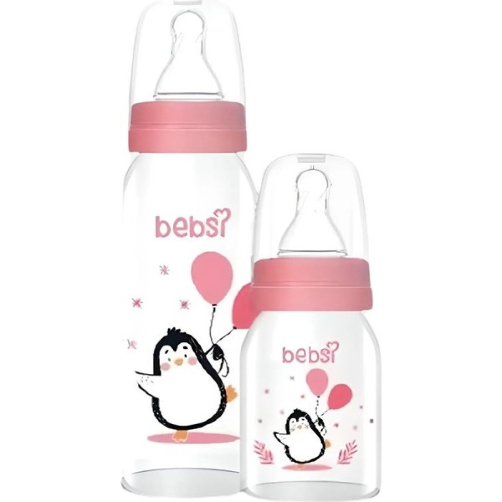 Bebsi Cam Biberon Seti 2'li Pembe (250 ML-125 ) Biberon Fiyatı