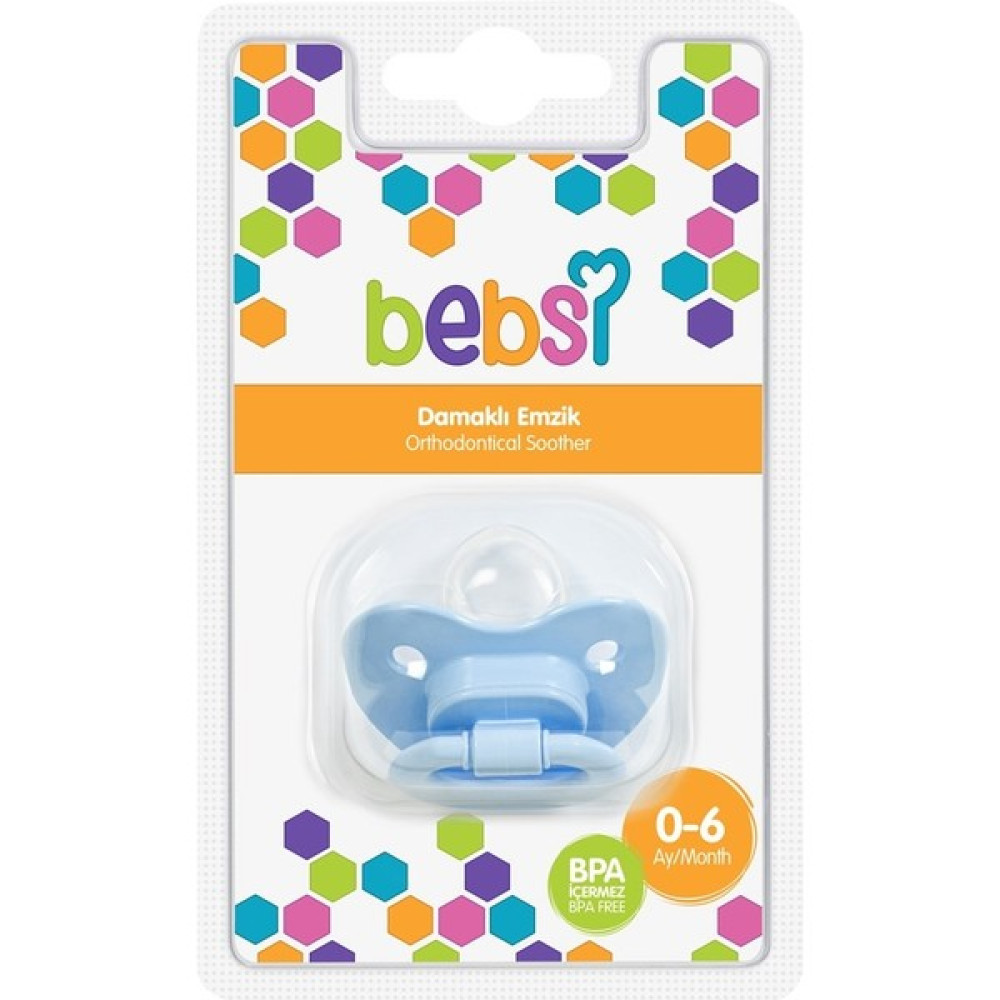 Bebsi Damaklı Emzik No:3 - Mavi - 18+ Ay Emzik Fiyatı