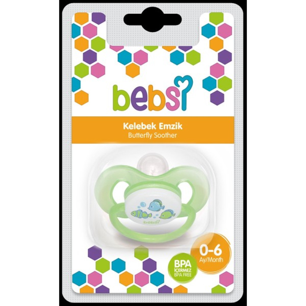 Bebsi Kelebek Emzik No:1 - Yeşil - 0 - 6 Ay Oto Boyaları Fiyatı