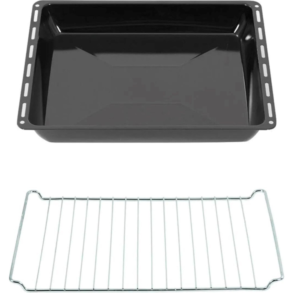 Becen House Ankastre Derin Parlak Fırın Tepsisi ve Izgara Teli 2'li Set 45,5*37,5*3,5 cm - 45,5 x 37,5 x 3 cm Tepsiler / Fırın Kapları Fiyatı