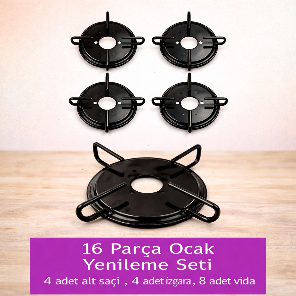 Becen House Kumtel,termikel Birçok Marka Için Cam Ocak Izgara Takımı-Ankastre-Set Üstü Ocak Izgarası (16 Parça) - adet Diğer Fiyatı