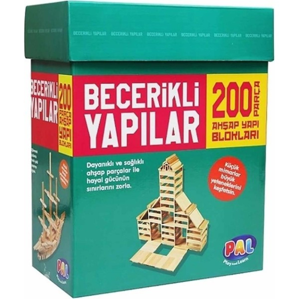 Becerikli Yapılar 200lük Ahşap Yapı Blokları Bebek Oyuncakları Fiyatı