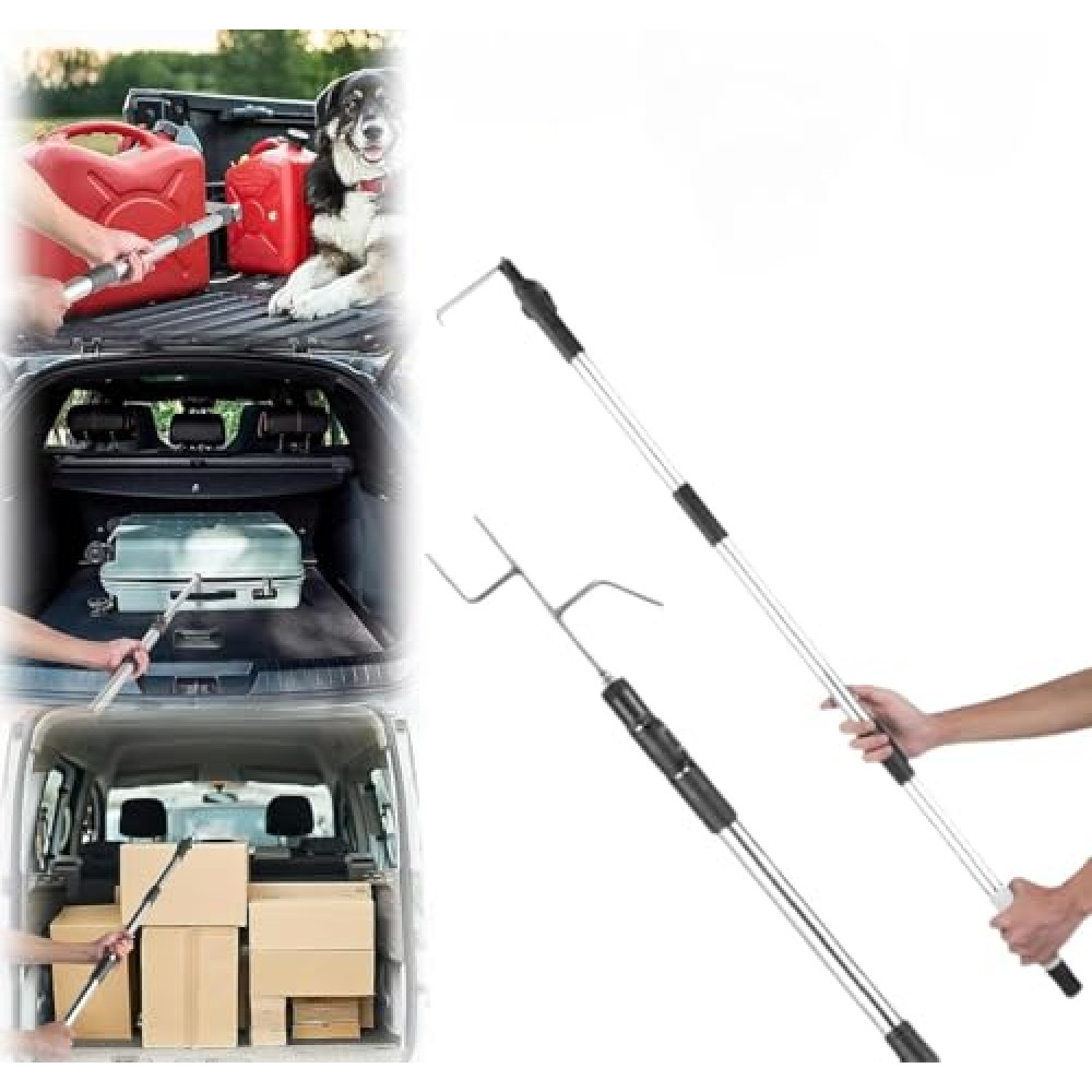 Bed Buddy Truck Tool Magnetic, Truck Cargo Grabber, Truck Bed Hook, Telescoping Pickup Truck Bed Retriever Tool, Truck Bed Reach Retriever Tool, Bed Buddies for Truck Magnetic(1.5M)