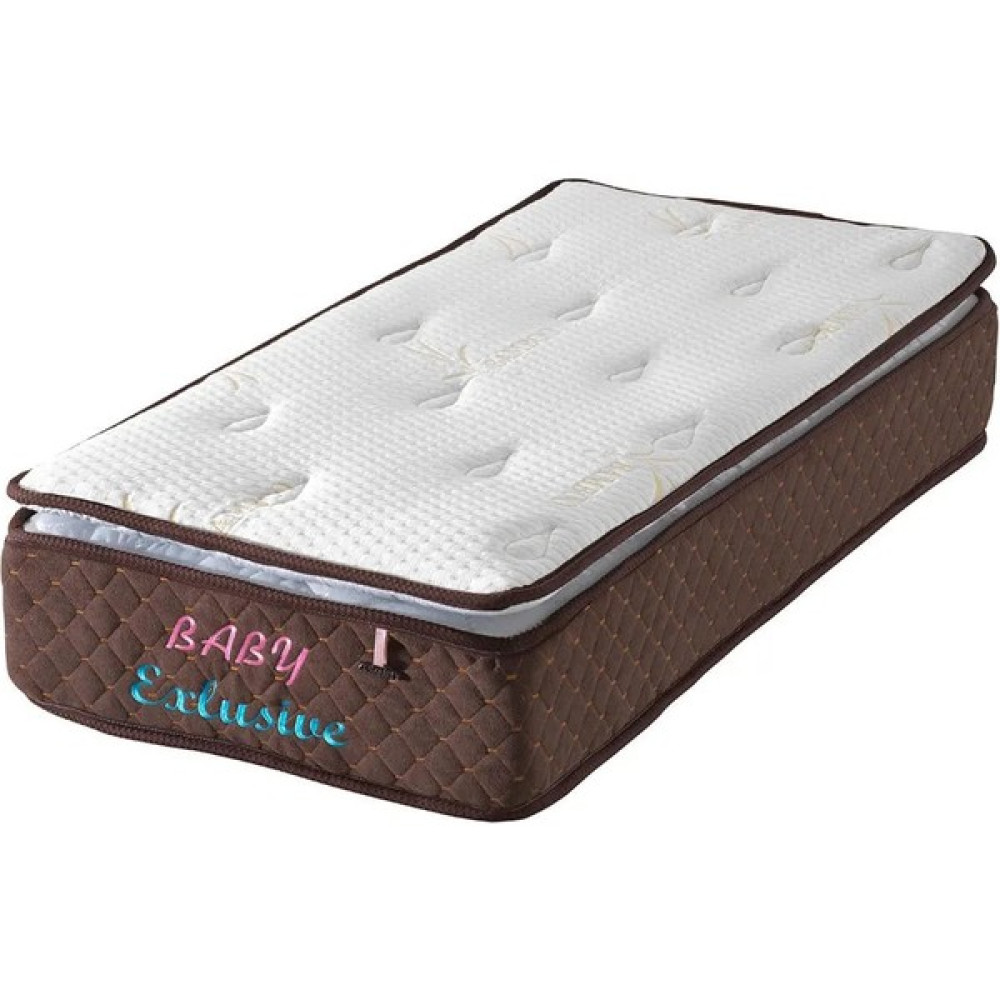 Bed Craft Bedcraft Full Ortopedik Yaylı Bebek Yatağı Bamboo Desenli Kumaş - 60 x 120 cm Yatak Fiyatı