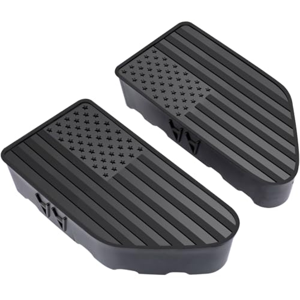 Bed Rail Stake Pocket Covers for GMC Chevy Silverado Sierra 1500 2019-2024, GMC Sierra 2500 3500HD 2020-2024, Truck Caps Rear Holes Plugs Covers Black