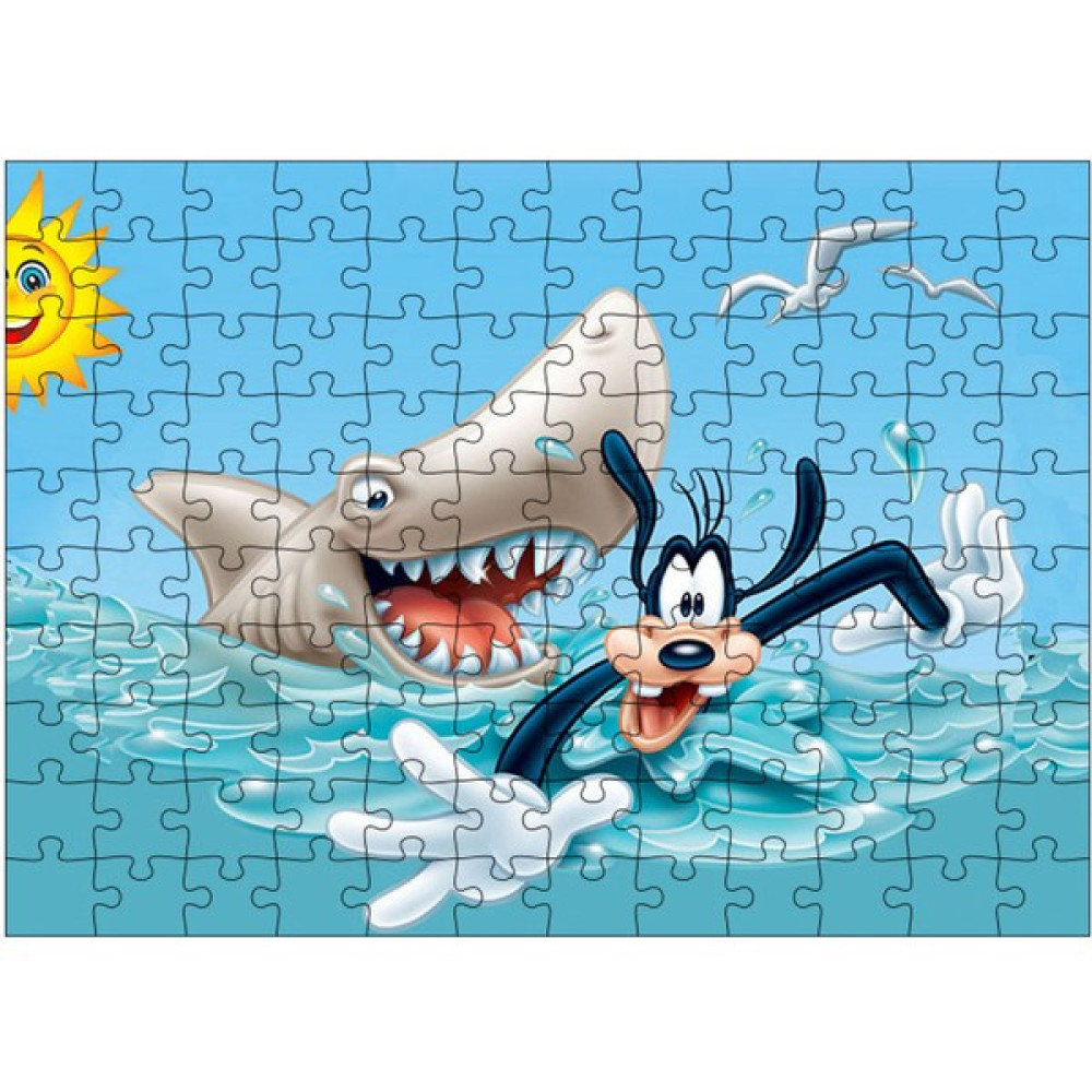 Bedeko Ahşap Mdf Puzzle Yapboz Köpek Balığından Kaçış 120 Parça 25*35 cm Puzzle & Aksesuarları Fiyatı