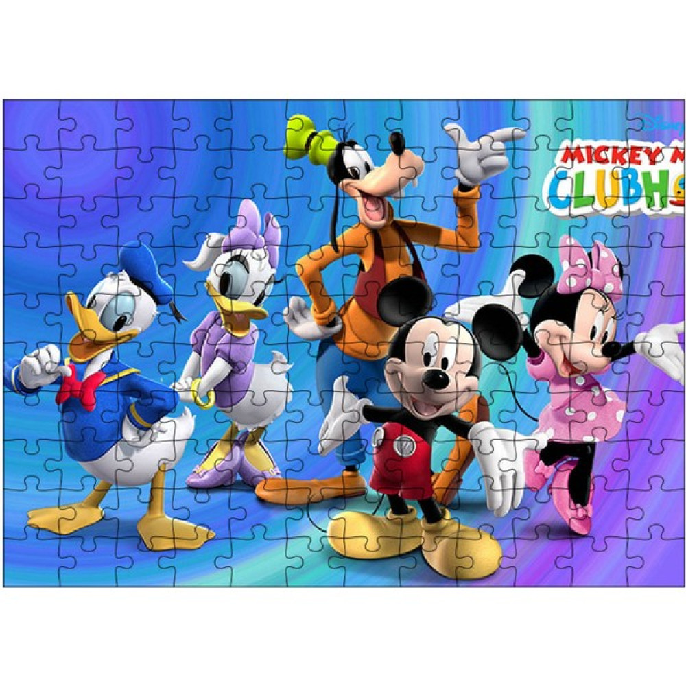 Bedeko Ahşap Mdf Puzzle Yapboz Mickey Mouse Clubhouse 120 Parça 25*35 cm Puzzle & Aksesuarları Fiyatı