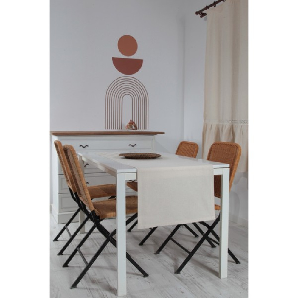 Bedinn Naturel Runner Düz Pamuk Keten Otantik 50X150 cm - 50 x 150 cm Masa Örtüsü Fiyatı