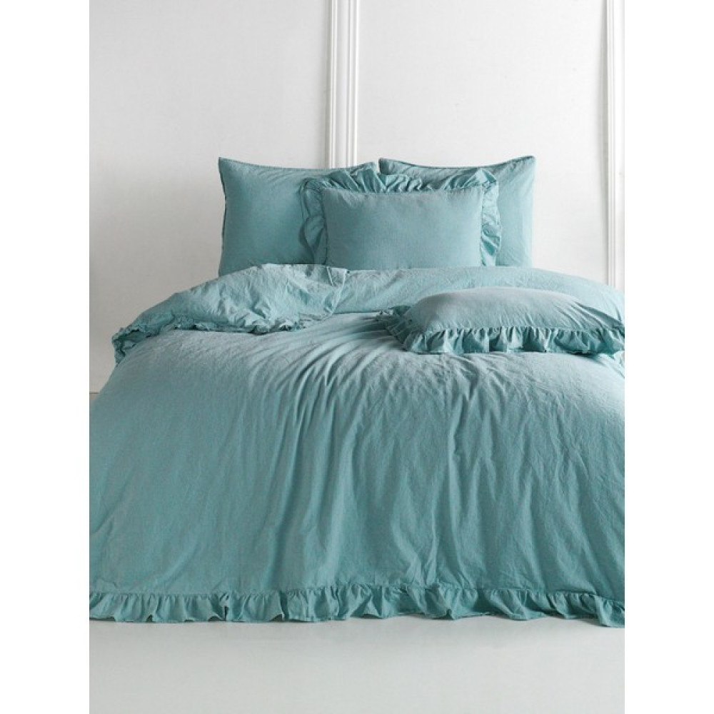 Bedline Nevresim Takımı Çift Kişilik Exclusive Stonewashed Mint - 200 x 220 cm Nevresim Takımı Fiyatı