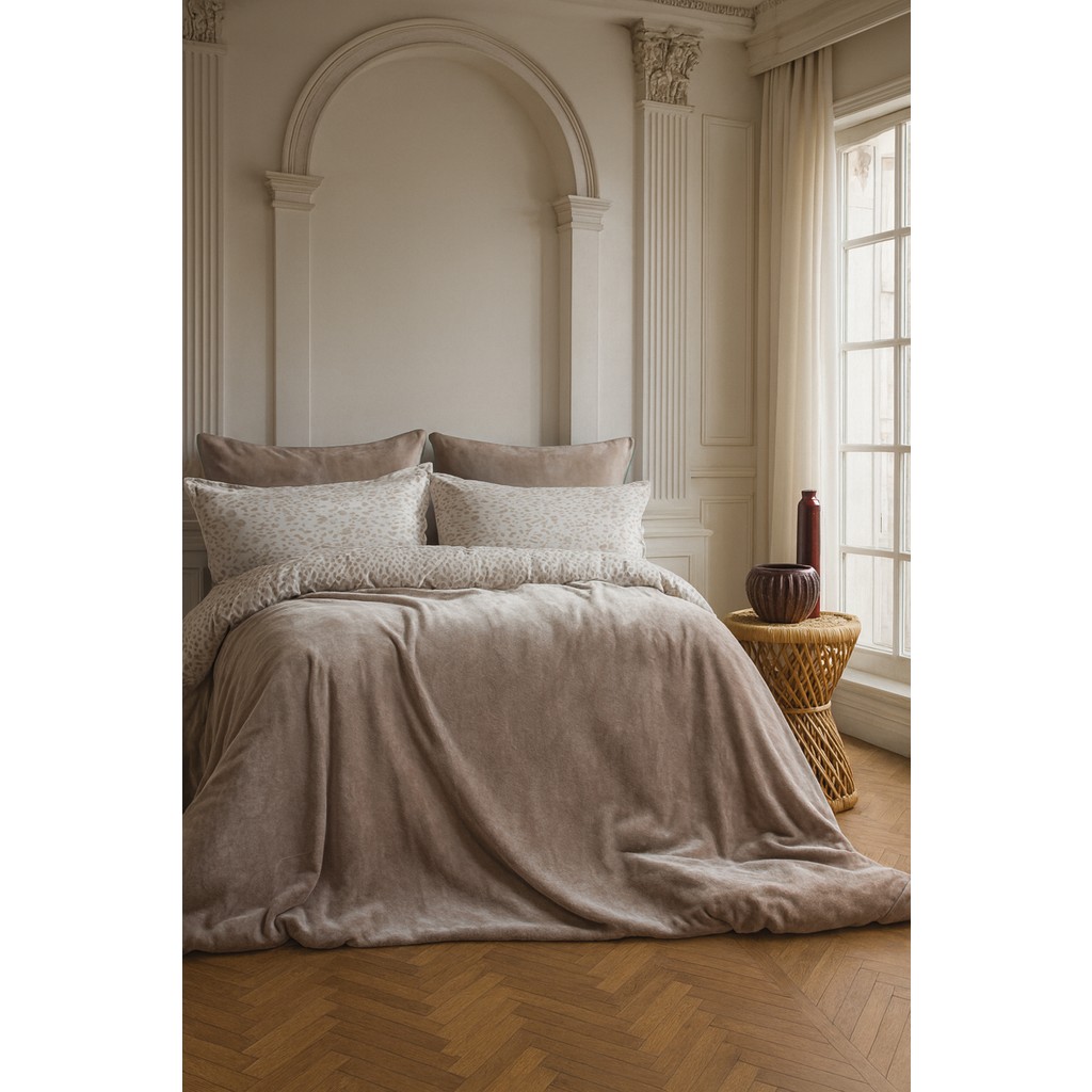 Bedline Smoothıe Nevresim Takımı Çift Kişilik Leo - Kahve - 220 x 200 cm Nevresim Takımı Fiyatı