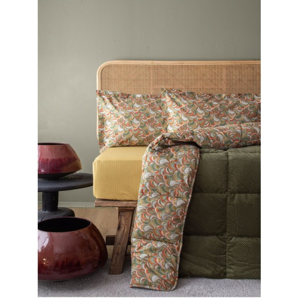 Bedline Softly Uyku Seti Çift Kişilik Iris Olive - Yeşil Diğer Fiyatı