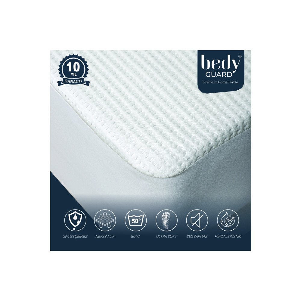 BEDY GUARD Ultra Soft Sıvı Geçirmez Yatak Koruyucu Alez Ses Yapmaz 100 x 200 Beden Alez / Yatak Koruyucu Fiyatı