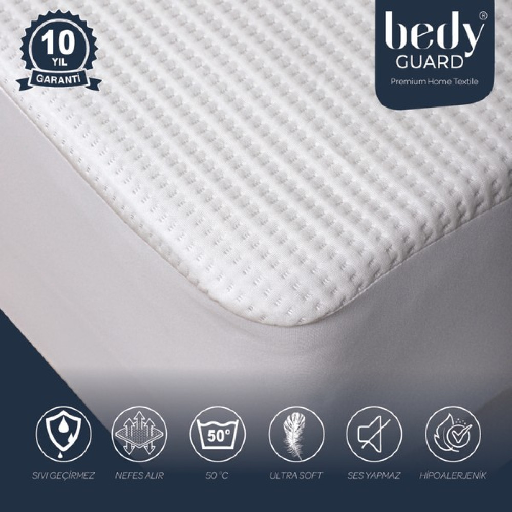 Bedy Guard Ultra Soft Sıvı Geçirmez Yatak Koruyucu Alez Ses Yapmaz - Beyaz - 120 x 200 cm Alez / Yatak Koruyucu Fiyatı
