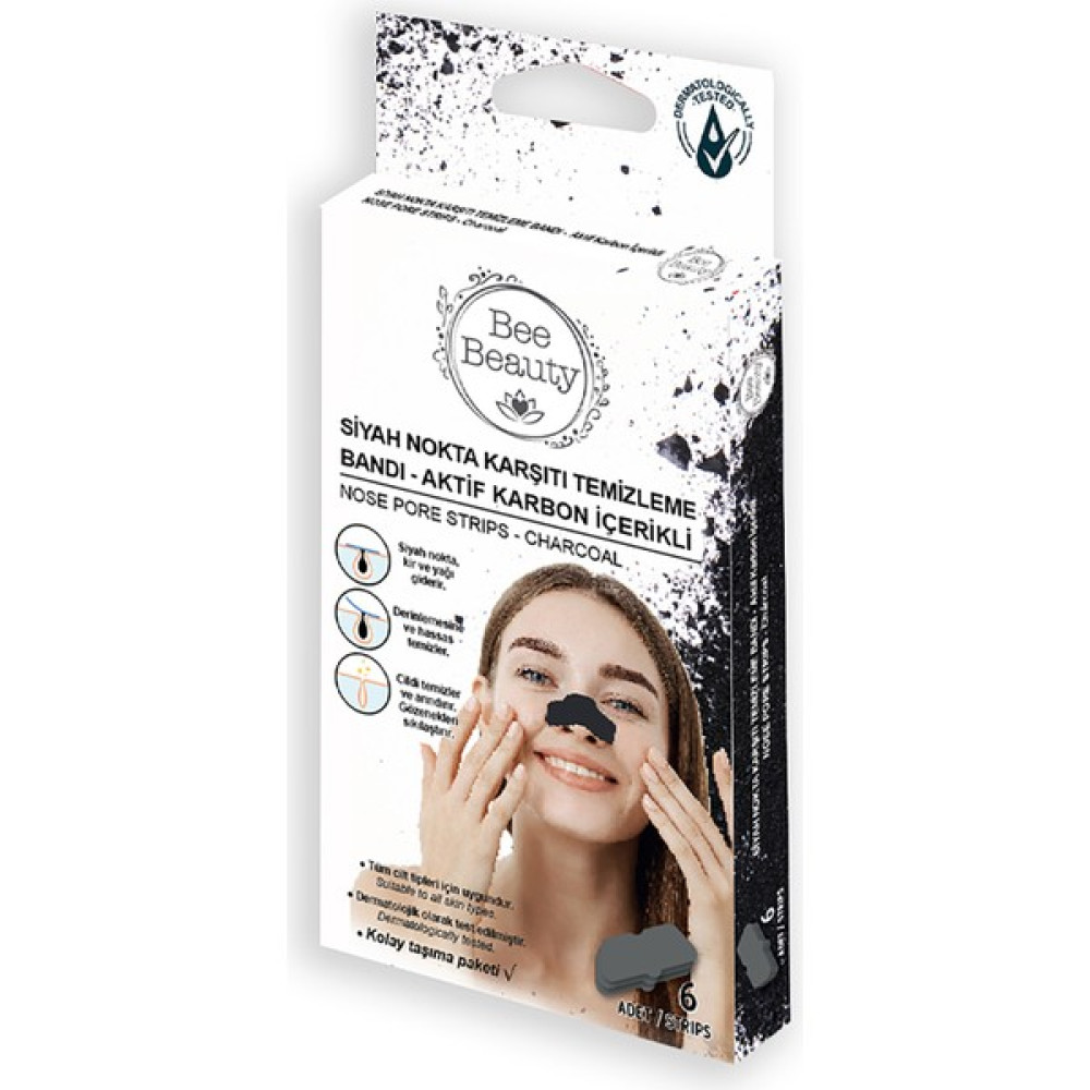 Bee Beauty Aktif Karbon Siyah Nokta Bandı 6'lı Akne ve Sivilce Bakımı Fiyatı