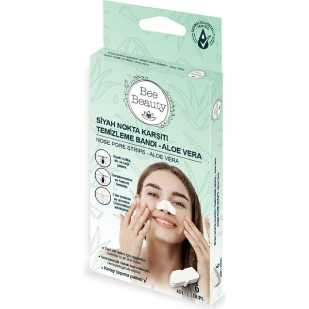 Bee Beauty Aloe Vera Siyah Nokta Bandı 6'lı Makyaj Temizleyicileri Fiyatı