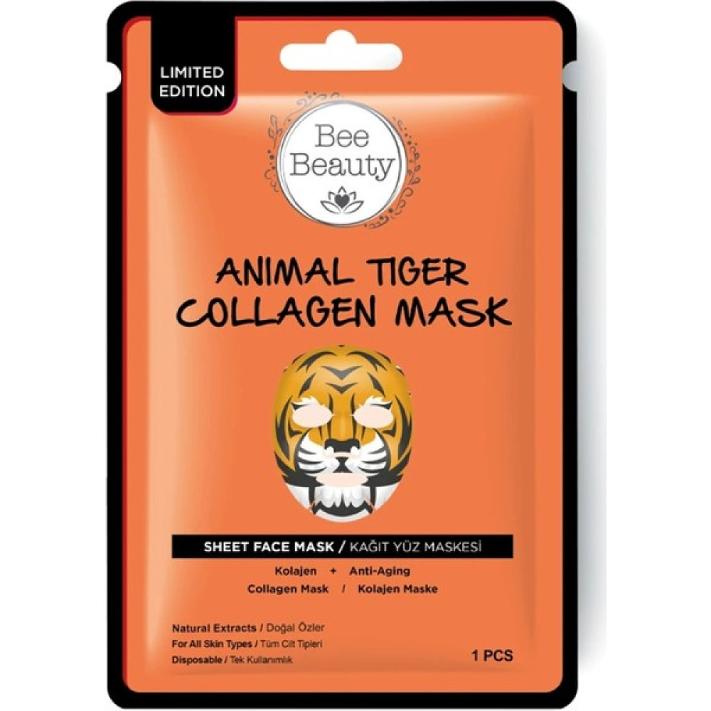 Bee Beauty Animal Kağıt Maske Tiger Kolajen Kaplan Maskeler Fiyatı