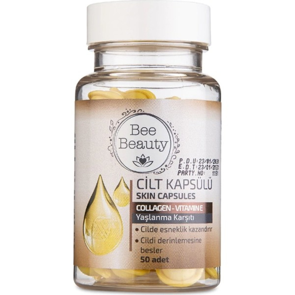 Bee Beauty Cilt Kapsülü 50 Adet Anti-Aging / Yaşlanma Karşıtı Fiyatı