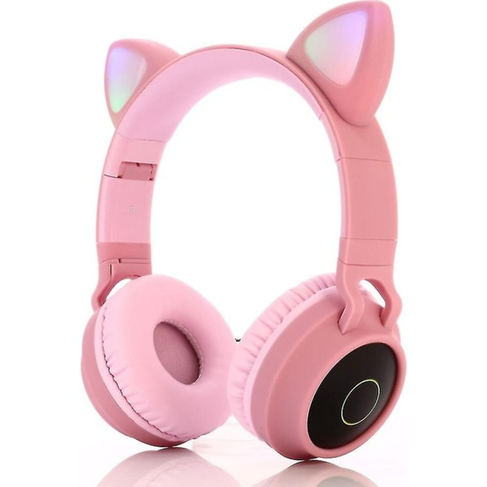 Bee BT028C Kadın Kedi Kulak Bluetooth Kablosuz Katlanır Kulaklık Pembe Kulak Üstü Kulaklık Fiyatı