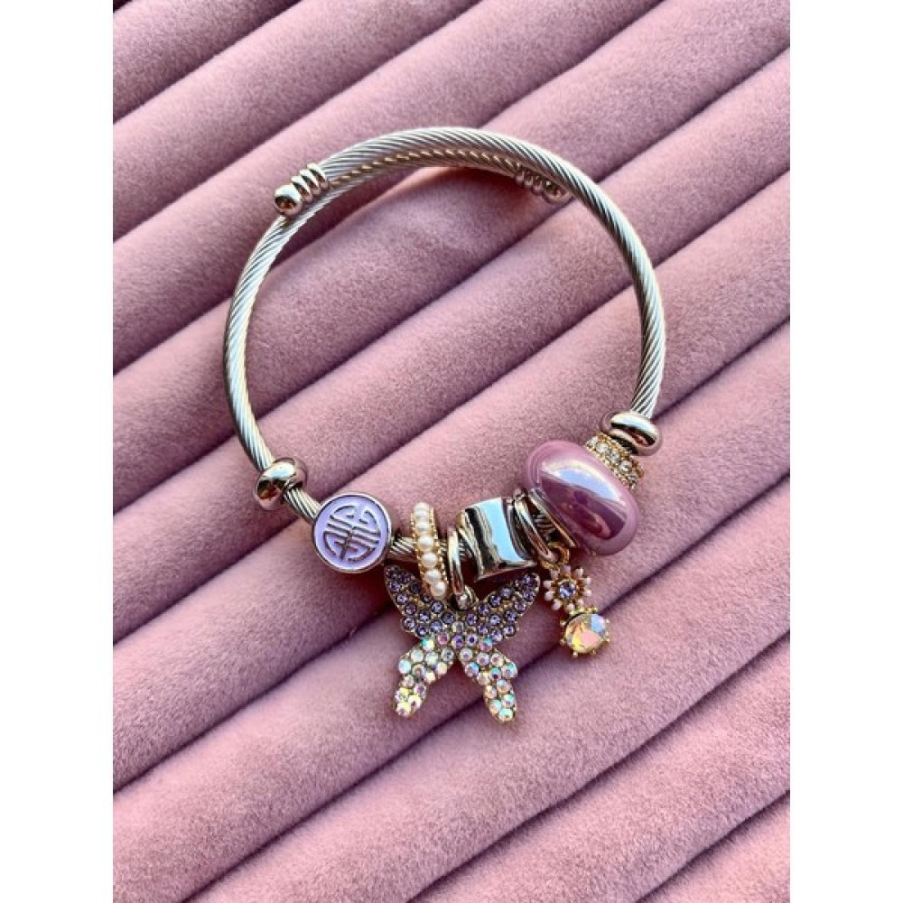 Bee Çelik Bileklik Charm Bileklik Altın, Takı & Aksesuar Fiyatı