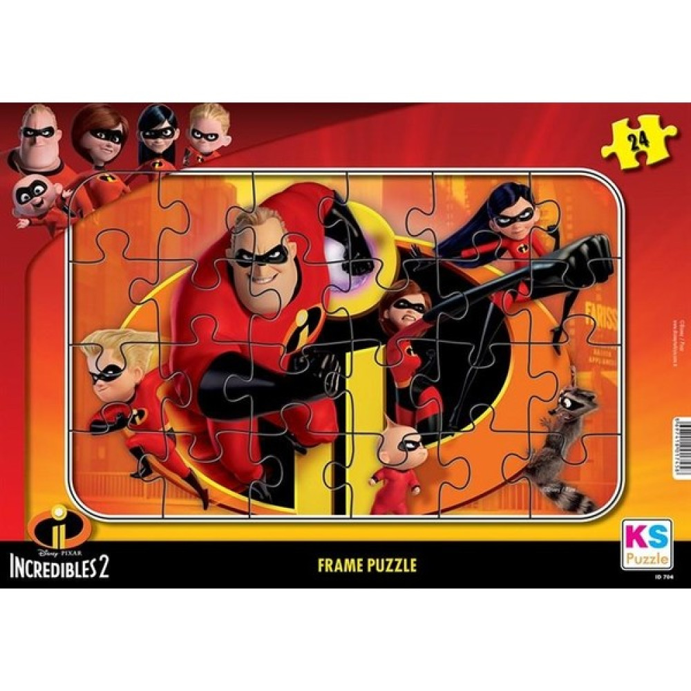 Bee Games Disney Lisanslı Inanılmaz Aile 24 Parça Frame Puzzle Puzzle & Aksesuarları Fiyatı