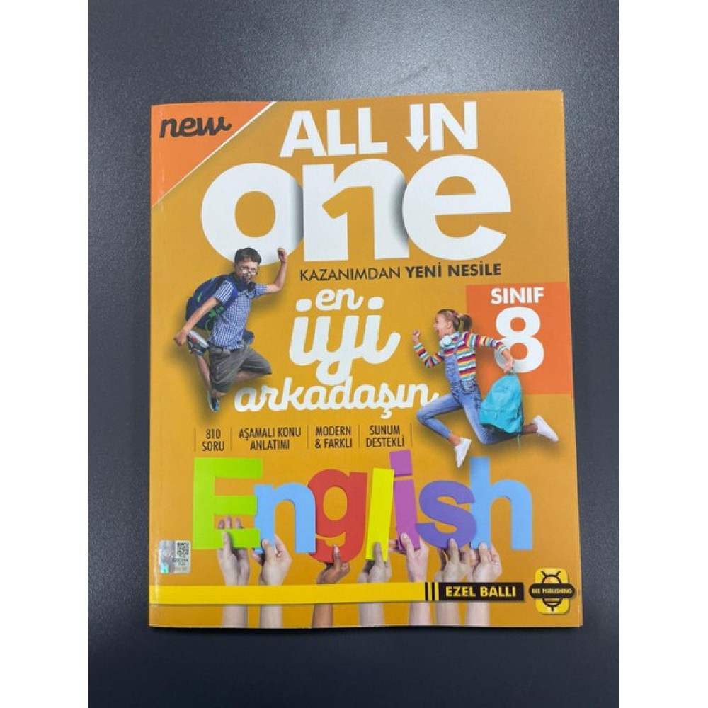 Bee Publishing 8. Sınıf New All In One English Book -Ezel Ballı Ders Sınav Kitapları Fiyatı