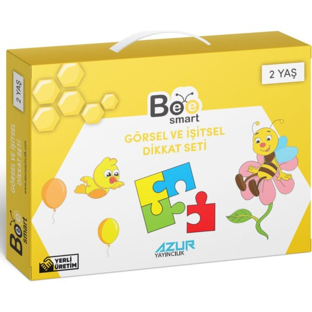 Bee Smart Görsel ve İşitsel Dikkat Seti 2 Yaş Zihinsel Gelişim Kitapları Fiyatı