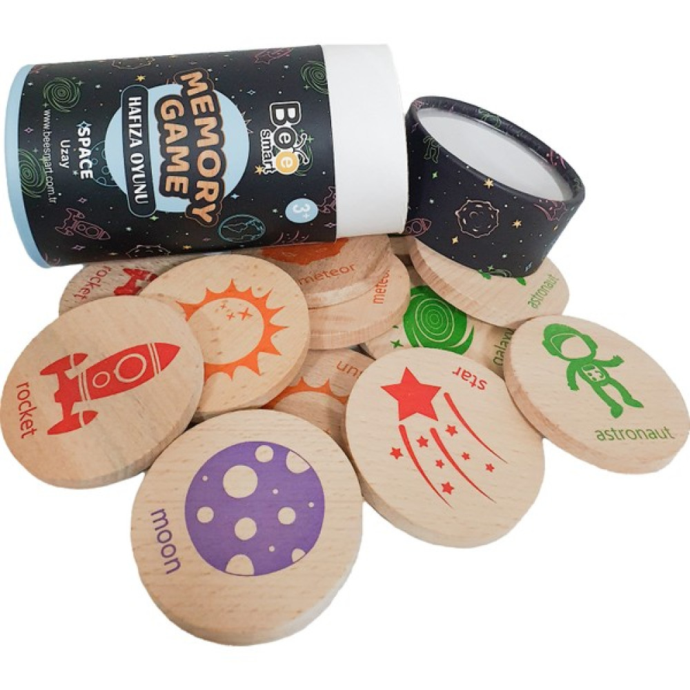 Bee Smart Memory Game Space - Ahşap Uzay Bebek Oyuncakları Fiyatı