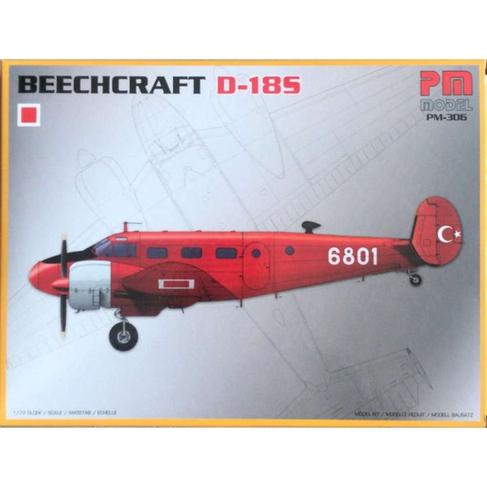 Beechcraft D-18S Yolcu-Yük Uçağı PM Model Demonte Plastik Uçak Maket Kiti Maket Fiyatı