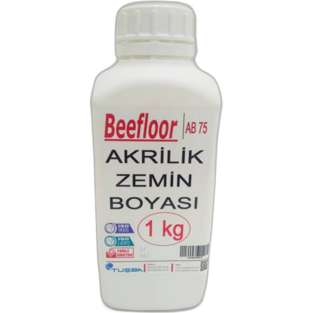 Beefloor Akrilik Zemin Boyası (1 Kg) - 010 - Beyaz Boya Malzemeleri Fiyatı
